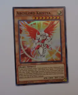 Archlord Kristya DESO-EN050 (Super Rare, 1st Edition, Lightly Played / LP) - Image 1