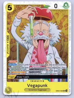 Vegapunk EB02-056 One Piece Extra Booster: Anime 25th Collection Super Rare - Image 1