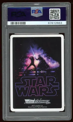 2022 Weiss Schwarz Star Wars Darth Vader Dark Sith Lord #055 RR PSA 10 - Image 2