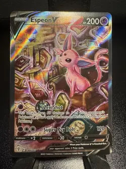 Espeon v 180 Evolving Skies Pokemon Sword & Shield Card PSA 10 - Image 1