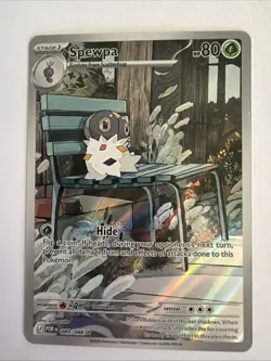 Spewpa 089/088 Illustration Rare Pokemon Card Paradox Rift IR NM - Image 1