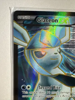 Pokemon TCG Glaceon-EX Fates Collide Holo Card 116/124 Full Art Ultra Rare LP - Image 2