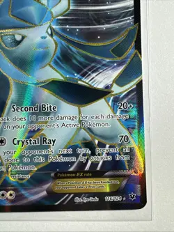 Pokemon TCG Glaceon-EX Fates Collide Holo Card 116/124 Full Art Ultra Rare LP - Image 4
