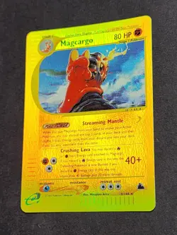 2003 Skyridge Magcargo Reverse Holo 18/144 Pokemon Card Game TCG - Image 3