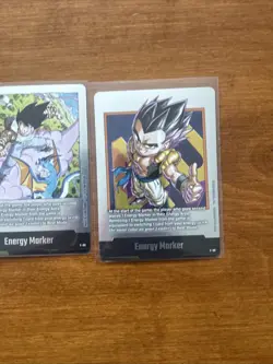 Dragon Ball Silver Energy Markers & Leaders Fusion World Manga Lot of 3 cards!nm - Image 4