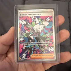 Roxie’s Performance SIR 121/086 Chaos Rising Pokemon Card - Image 1
