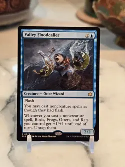 MTG Valley Floodcaller Bloomburrow Regular Near Mint - Image 1