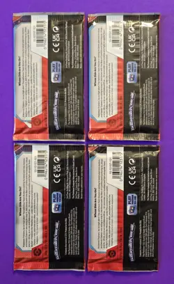Pokemon TCG Scarlet & Violet Destined Rivals 4 Booster Pack Artwork Lot! - Image 2