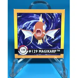 Vintage Pokemon 1999 Artbox Series 1 Stickers Magikarp 129. FREE SHIPPING - Image 1