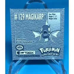 Vintage Pokemon 1999 Artbox Series 1 Stickers Magikarp 129. FREE SHIPPING - Image 2