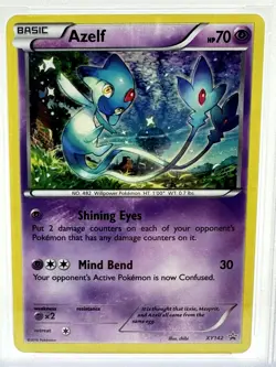 2016 Pokemon XY Azelf XY142 Steam Siege Blister Black Star Promo NM-MT PSA 8 - Image 3