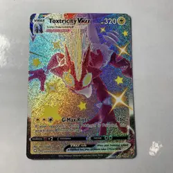 Toxtricity Vmax SV113/SV122 Full Art Ultra Rare Shiny Holo Pokemon Shining Fates - Image 1