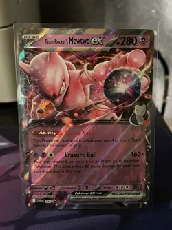 Pokemon TCG Team Rocket's Mewtwo ex SVP 216 Black Star Promo English NM - Image 1
