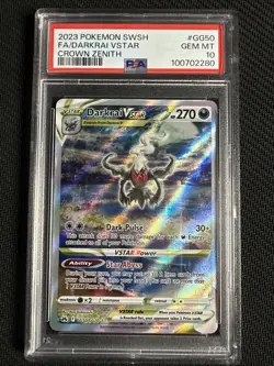 Pokemon Darkrai VSTAR Full Art (PSA 10 Gem Mint) Crown Zenith #GG50/GG70 - Image 1