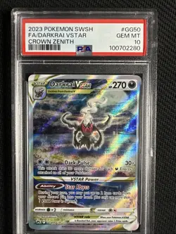 Pokemon Darkrai VSTAR Full Art (PSA 10 Gem Mint) Crown Zenith #GG50/GG70 - Image 3