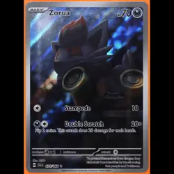 TAG 8.5 NM MT Zorua 2024 Pokemon Pokemon Scarlet & Violet #075 - Image 3