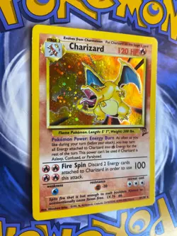 2000 Pokemon TCG Base Set 2 Unlimited Holo Rare Charizard 4/130 (MP Very Good) - Image 2