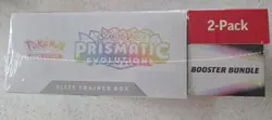 Pokemon TCG Prismatic Evolutions ETB with Booster Bundle Costco 2-Pack Sealed - Image 3