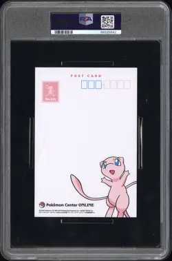 2019 POKEMON CENTER ONLINE MONTHLY POSTCARD MAY 2019 MEW/MEWTWO PSA 4 - Image 2
