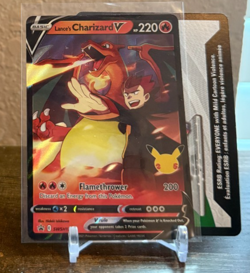Pokemon - Celebrations - Black Star Promo - Lance's Charizard V SWSH133 NM +Code - Image 1