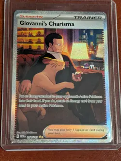 Giovanni's Charisma SIR Holo SV: Scarlet & Violet 151 204/165 MP Pokemon TCG - Image 1