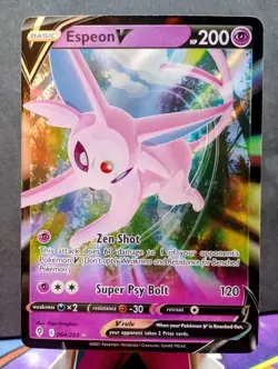 Pokemon TCG: Espeon V #064/203 SWSH Evolving Skies Ultra Rare Holo - Image 1