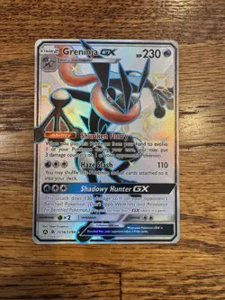 Greninja GX SV56/SV94 Hidden Fates: Shiny Vault Shiny Holo Rare Pokemon TCG 1 - Image 1