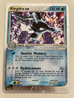 Pokemon TCG Kingdra ex 92/97 EX Dragon Holo LP - Image 1