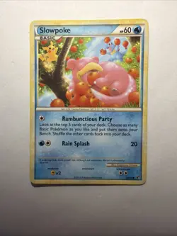 Slowpoke Common Undaunted 66/90 MP Vintage 2010 Pokemon - Image 1