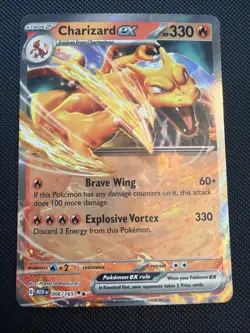 Charizard ex 006/165 Double Rare 151 Pokemon Holo - Image 1