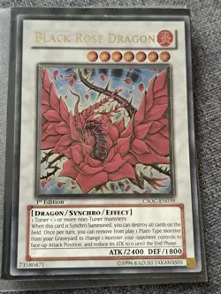 Black Rose Dragon CSOC-EN039 Ultimate Rare 1st Edition Yu-Gi-Oh TCG NM - Image 1