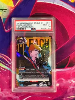 Bleach Ichigo Kurosaki 3 Star Signature UE01BT/BLC-1-041 PSA Graded 10 English - Image 1