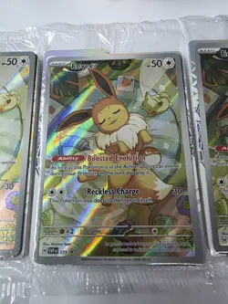 x3 Pokemon TCG Eevee Prismatic Evolution Promo Card 173 Sealed x3 - Image 4
