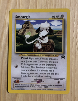 SMEARGLE 2001 POKEMON BLACK STAR PROMO CARD #32 NM - Image 1