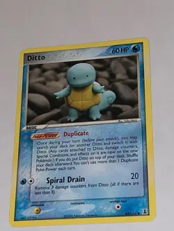Rare 2005 Ditto Squirtle 64/113 Pokemon Trading Card - Image 1