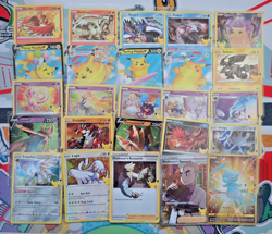 Pokemon Celebrations 25th Anniversary Complete 25 Card Base Set inc Mew 025 Gold - Image 1