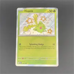 Pokemon Hoppip 096/091 SV: Paldean Fates Shiny Rare Holo 50HP Card (English) - Image 1