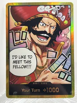 Don!! Card Gold “I’d Like To Meet This Fellow” One piece OP13 - Image 1