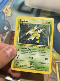 Scyther 10/64 Pokemon Jungle Unlimited Holo Rare Card WOTC LP - Image 5