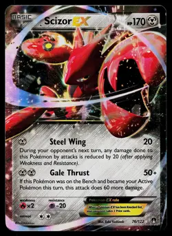 Pokemon Card - Scizor EX BREAKpoint 76/122 Holo Rare EX 2016 - Image 1
