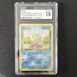 Pokemon Squirtle 001/034 Trading Card Game Classic Holo Basic 40HP English 2023 - Image 1