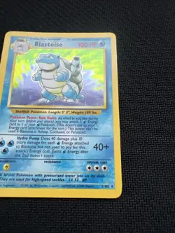 Blastoise Holo Rare 2/102 Base Set Vintage WOTC Pokemon Card - Image 4