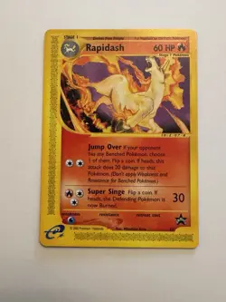 LP+ Pokemon RAPIDASH Card BLACK STAR PROMO Set #51 Non-Holo - Image 1
