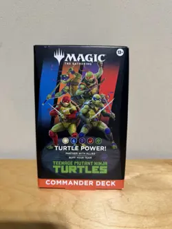 Magic The Gathering Commander Deck TEENAGE MUTANT NINJA TURTLES Power Mtg Tmnt - Image 1