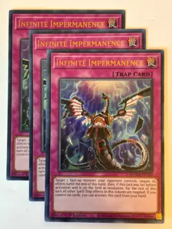 YUGIOH-3x- Infinite Impermanence - MAMA-EN100 - Ultra Rare - 1st Ed (PLAYSET) - Image 1