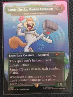 MTG Sandy Cheeks, Martial Astronaut (1930) *Rainbow Foil* Secret Lair: SpongeBob - Image 1