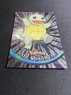 Squirtle #07 Black Logo Topps TV Animation Edition Holo Pokemon Card - Image 3