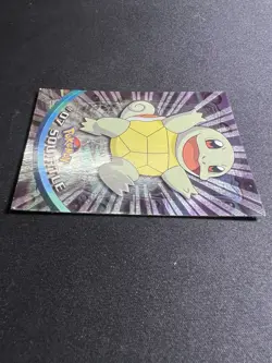 Squirtle #07 Black Logo Topps TV Animation Edition Holo Pokemon Card - Image 4