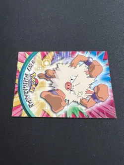 Primeape #57 1999 Topps Series 1 Pokemon Black Logo TV Animation Edition - Image 5