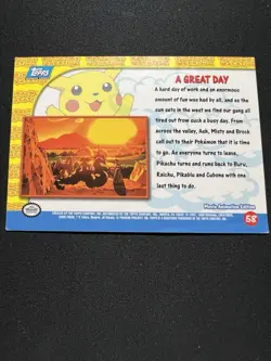 Pokemon TCG A Great Day Pokemon Topps Pikachu's Vacation 58 - Image 2